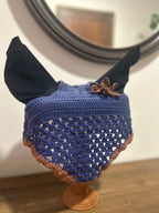 Bonnet Anti-mouche Victoria Flower - Taille cheval -Fleur amovible