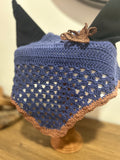 Bonnet Anti-mouche Victoria Flower - Taille cheval -Fleur amovible